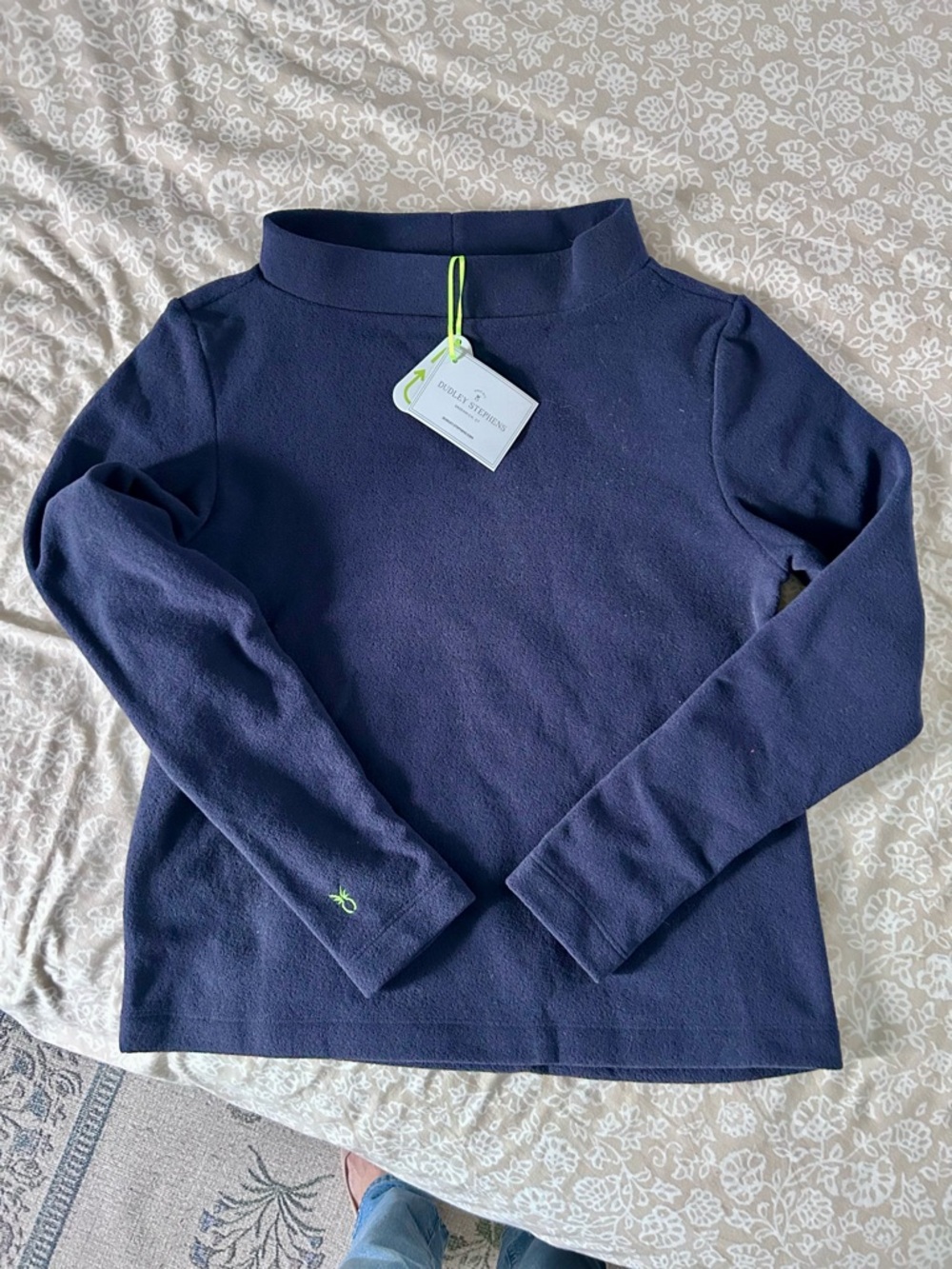 Dudley Stephens Navy Boatneck Sweater Top